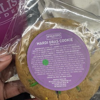 McAlister's Deli - Mardi Gras Cookie - Delis Near Me - Macon, Georgia