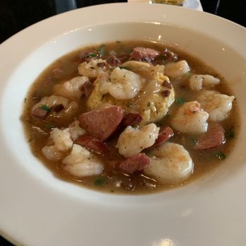 Lucky 32 Southern Kitchen - Shrimp and grits. Notice there's no grits and a silly gravy sauce from the dollar store. H'mmmmm - New American Near Me - Cary, North Carolina Lucky 32 Southern Kitchen - Shrimp and grits. Notice there's no grits and a silly gravy sauce from the dollar store. H'mmmmm - New American Near Me - Cary, North Carolina