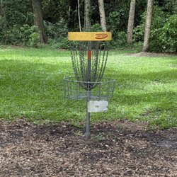 This is one of those disc golf catchers. I don't know exactly what disc golf is but I have an idea.