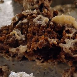 Over cooked country fried steak, hard chunks of batter