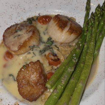 Harry & Izzy's - Scallops over orzo - Seafood Near Me - Phoenix, Arizona Harry & Izzy's - Scallops over orzo - Seafood Near Me - Phoenix, Arizona