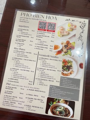 Menu photo 2 Pho Bien Hoa Taylorsville, UT