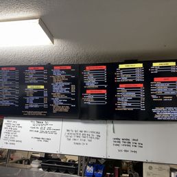 The menu when I went 12/16 The menu when I went 12/16