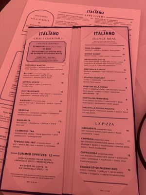 Menu photo 2 The Italiano Scottsdale, AZ