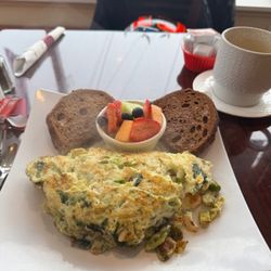 West Street Cafe - Egg White and Green Omelet (with fruit, dry rye toast) was memorable.