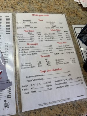 Menu photo 7 Filippi's Pizza Grotto Imperial Beach Imperial Beach, CA Menu photo 7 Filippi's Pizza Grotto Imperial Beach Imperial Beach, CA
