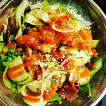 PokeDoke - large bowl, 2 scoop each ahi/salmon. rice, salad, seaweed, sesame seed, green onion and sirracha. $16. good eats! - Poke Near Me - St. Louis, Missouri PokeDoke - large bowl, 2 scoop each ahi/salmon. rice, salad, seaweed, sesame seed, green onion and sirracha. $16. good eats! - Poke Near Me - St. Louis, Missouri