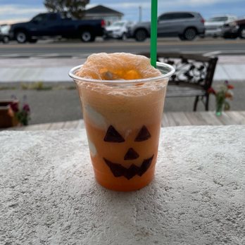 The Ice Cream Place - Jack-O-Lantern Float. It was amazing. - Ice Cream & Frozen Yogurt Near Me - Solomons, Maryland