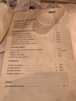 Menu photo 3 Taverna di Ripetta Rome, RM