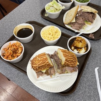 Joe's Buffet - Melt in your mouth Roast beef; two amazing Macs; perfect green beans; mashed taters; and well-dressed Italian salad - Sandwiches Near Me - Fairfield, California