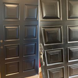 AJ’S Handyman - Giving front door a fresh look with fresh paint