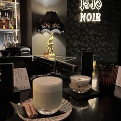 Noir Bar - Cocktail take on a matcha latte - delicious!