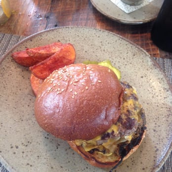 Husk - Delicious cheeseburger and potato wedges - Southern Near Me - Nashville, Tennessee
