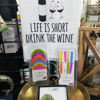 A Mountain Fix - Wine accessories! Towels, wine glass markers, wine stoppers with DCL map. - Jewelry Near Me - Oakland, Maryland