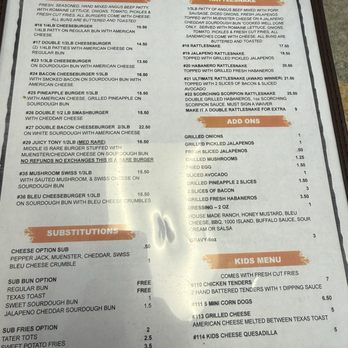 Uncle Tony's - Menu - Burgers Near Me - Porter, Texas Uncle Tony's - Menu - Burgers Near Me - Porter, Texas