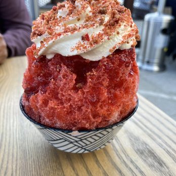 Ernest - Strawberry shaved ice-- showstopper! - New American Near Me - San Francisco, California Ernest - Strawberry shaved ice-- showstopper! - New American Near Me - San Francisco, California