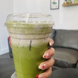 Brick and Stone Coffee - Blueberry Dream Matcha (Oat Milk)