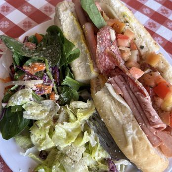 Monte Carlo Deli - Monte Carlo sandwich comes with two salads of your choosing when you eat in. - Italian Near Me - Burbank, California