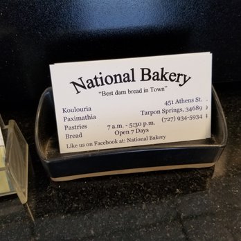 National Bakery - Business Card - Bakeries Near Me - Tarpon Springs, Florida National Bakery - Business Card - Bakeries Near Me - Tarpon Springs, Florida
