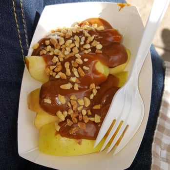 Fudge Factory Farm - Caramel apple wedges with nuts - Candy Stores Near Me - Placerville, California