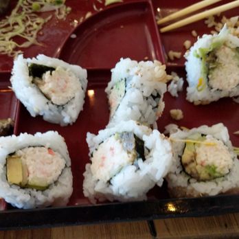 Ezze Sushi - California rolls with really bad blackened avocados. Too scared to eat it. - Sushi Bars Near Me - Glendora, California Ezze Sushi - California rolls with really bad blackened avocados. Too scared to eat it. - Sushi Bars Near Me - Glendora, California
