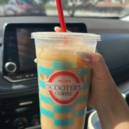 SF iced caramel latte SF iced caramel latte