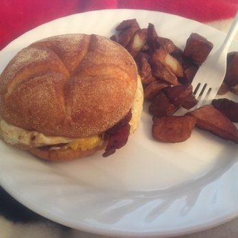 Don & Bert's Custard Stand - Yummy breakfast sandwich with seasoned potatoes - Ice Cream & Frozen Yogurt Near Me - Paulsboro, New Jersey Don & Bert's Custard Stand - Yummy breakfast sandwich with seasoned potatoes - Ice Cream & Frozen Yogurt Near Me - Paulsboro, New Jersey