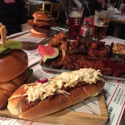 Department Of Meat And Social Affairs - Meat Tray for two, and Dept Special burger in background