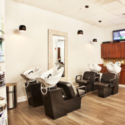 Comfy shampoo bowls at the Cahaba location of Tonya Jones SalonSpa, the premier Aveda Salon Spa in Birmingham, AL.