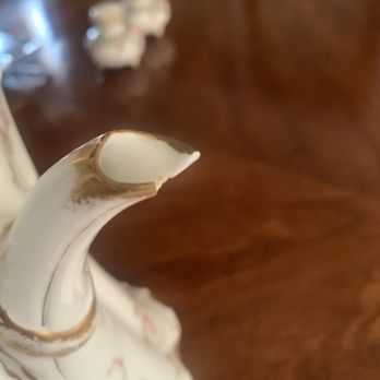 Preservation Arts - This is the before picture and the tip was stepped on and needed to be rebuilt. - Art Restoration Near Me - Oakland, California