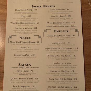 Fig & Barrel - Food menu - Whiskey Bars Near Me - York, Pennsylvania