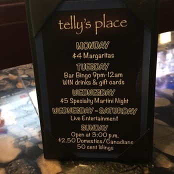 Telly's Place - Weekly specials - New American Near Me - Grosse Pointe Woods, Michigan Telly's Place - Weekly specials - New American Near Me - Grosse Pointe Woods, Michigan