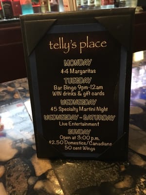 Menu photo 7 Telly's Place Grosse Pointe Woods, MI Menu photo 7 Telly's Place Grosse Pointe Woods, MI