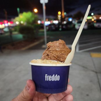 Freddo - Medium Banana split & salted caramel gelato... Absolutely delicious! - Gelato Near Me - Las Vegas, Nevada