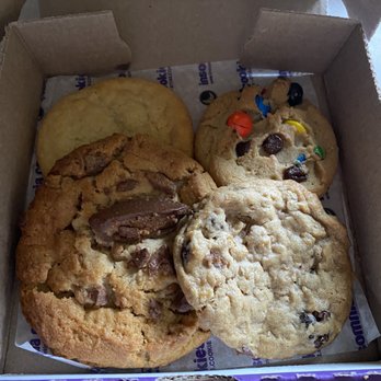 Insomnia Cookies - Oatmeal Raisin Cookie Classic with M&M's Peanut Butter Chip Cookie Sugar Cookie - Food Delivery Services Near Me - Kansas City, Missouri Insomnia Cookies - Oatmeal Raisin Cookie Classic with M&M's Peanut Butter Chip Cookie Sugar Cookie - Food Delivery Services Near Me - Kansas City, Missouri