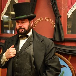 Lincoln Train Museum - General Grant at the Lincoln Train Museum