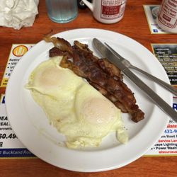 Chuck Wagon Restaurant - Fried Eggs & Bacon