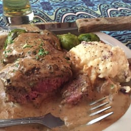 My husband had the steak au poivre and was really good. My husband had the steak au poivre and was really good.