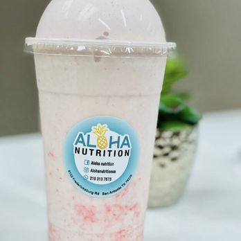 Aloha Nutrition - a smoothie in a plastic cup - Juice Bars & Smoothies Near Me - San Antonio, Texas Aloha Nutrition - a smoothie in a plastic cup - Juice Bars & Smoothies Near Me - San Antonio, Texas