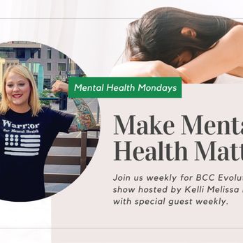 BCC Evolution - Join us on YouTube, LinkedIn or Facebook every Monday at 11am MDT for Mental Health Mondays show - Community Service/Non-Profit Near Me BCC Evolution - Join us on YouTube, LinkedIn or Facebook every Monday at 11am MDT for Mental Health Mondays show - Community Service/Non-Profit Near Me