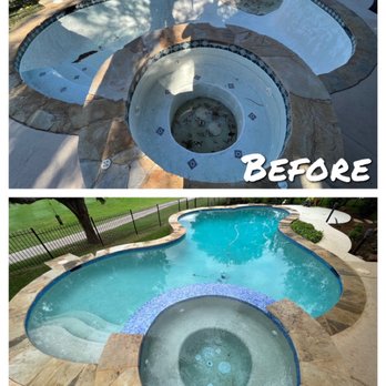 Poolsmart - Before and after of remodel - Pool Cleaners Near Me - Austin, Texas Poolsmart - Before and after of remodel - Pool Cleaners Near Me - Austin, Texas