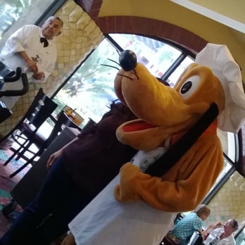 Goofy's Kitchen - Look who it is?!?!? Pluto has joined the party!! - American Near Me - Anaheim, California