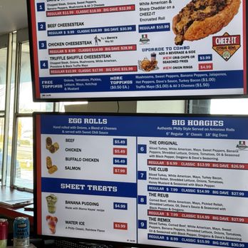 Big Dave's Cheesesteak - Menu board. - Cheesesteaks Near Me - Forest Park, Georgia Big Dave's Cheesesteak - Menu board. - Cheesesteaks Near Me - Forest Park, Georgia