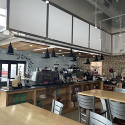 Summer Moon Coffee - Coffee bar, register, and dining area
