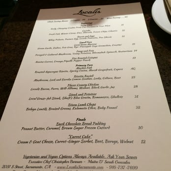 Localis - Menu. - New American Near Me - Sacramento, California Localis - Menu. - New American Near Me - Sacramento, California