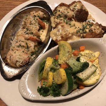 Copper River Grill - Crab stuffed flounder with stuffed shrimp. Fresh vegetables for a side. - American Near Me - Boiling Springs, South Carolina Copper River Grill - Crab stuffed flounder with stuffed shrimp. Fresh vegetables for a side. - American Near Me - Boiling Springs, South Carolina