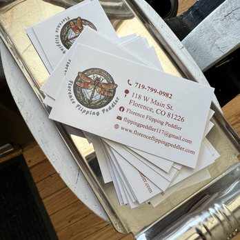 The Flipping Peddler - Business card - Antiques Near Me - Florence, Colorado