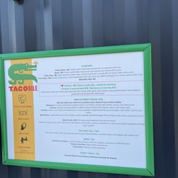 Tacodile - Menu