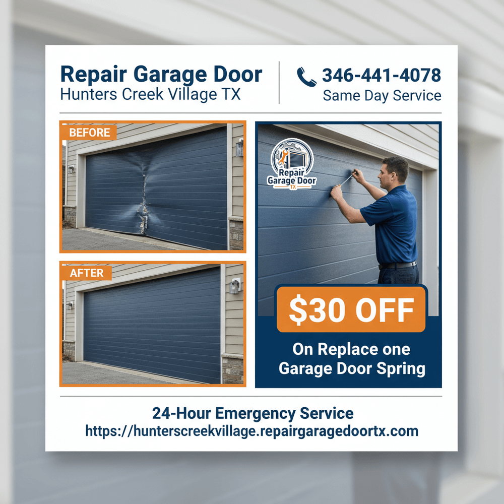 Repair Garage Door Hunters Creek Village TX - Garage Door Contractor in Houston, TX