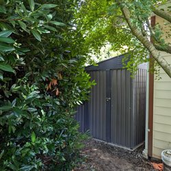 Munoz Home Care - Built the gravel /concrete / patio tiles foundation and assembled the metal shed.